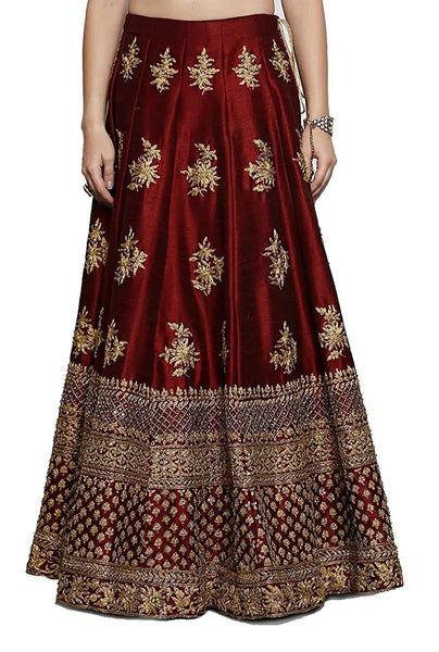 Eralook Present Maroon Pari  lehengha choli for women(free size, maroon)