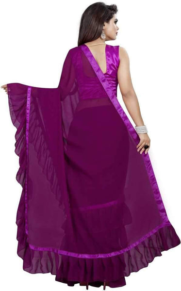 Eralook Present Ruffel saree for women