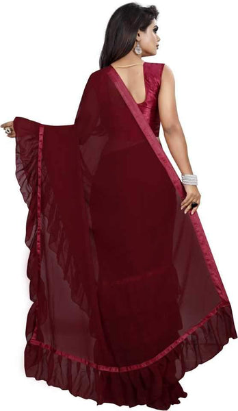 Eralook Present Ruffel saree for women
