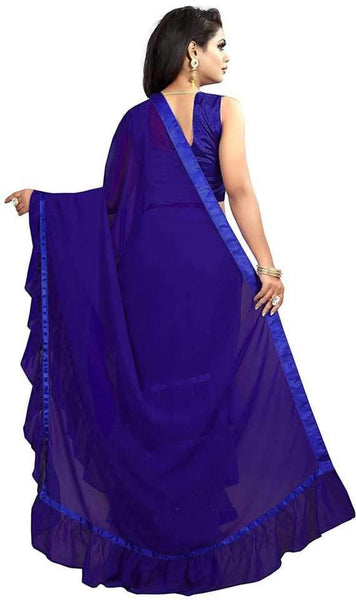 Eralook Present Ruffel saree for women