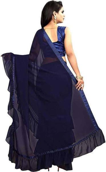 Eralook Present Ruffel saree for women