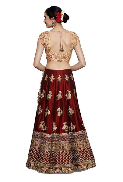Eralook Present Maroon Pari  lehengha choli for women(free size, maroon)