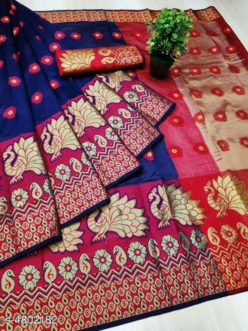 Indiansaari Present  Beautiful Jecquared  saree for women