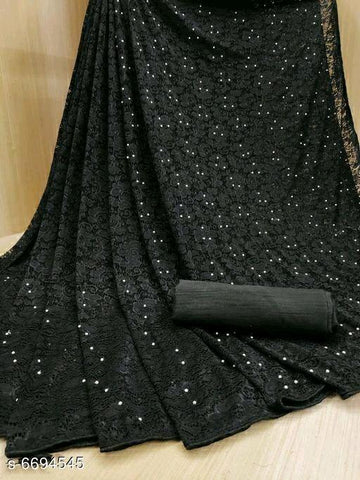 Indiansaari Present  Beautiful Russel Net  saree for women