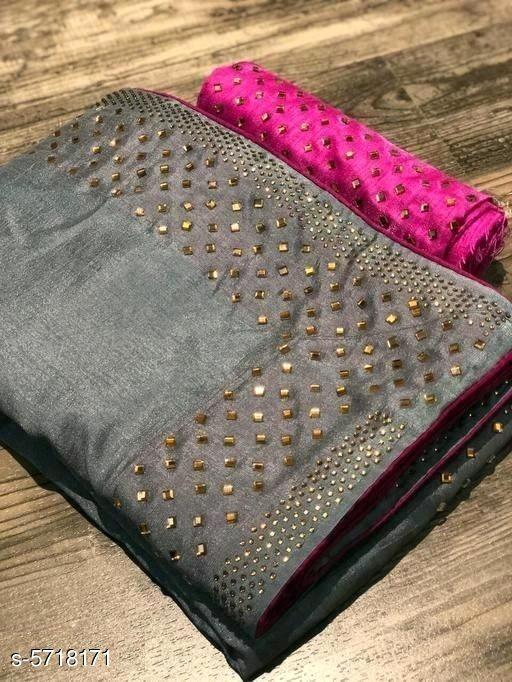 Indiansaari Present  Beautiful Zoya silk Stone saree for women