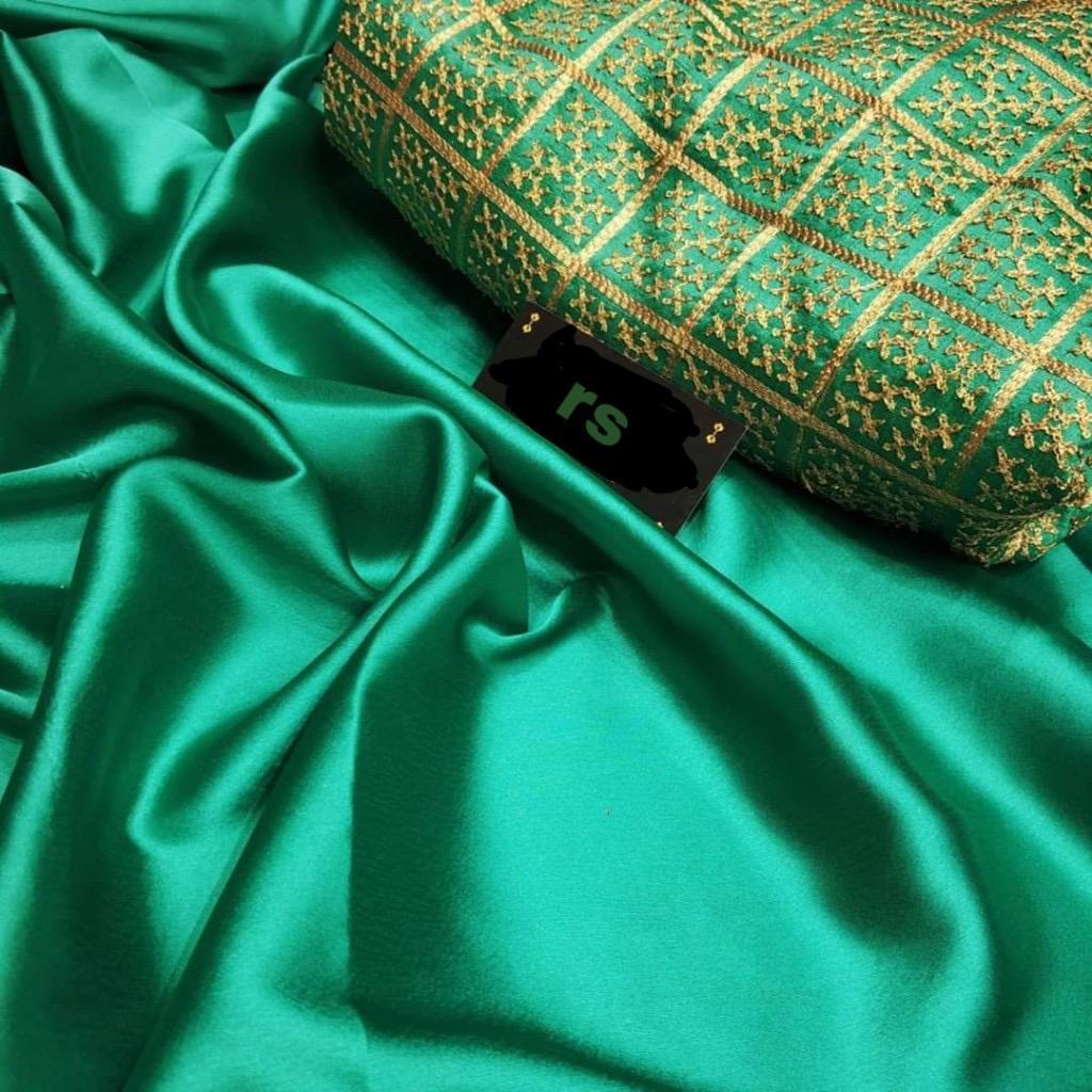 Indiansaari Present  Beautiful Sartin silk  saree for women