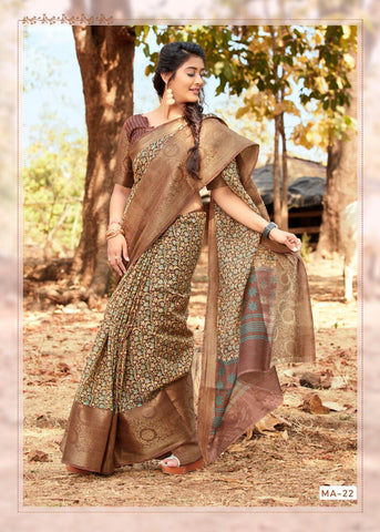 Indiansaari Beautiful Cotton silk heavy banarasi  saree for women