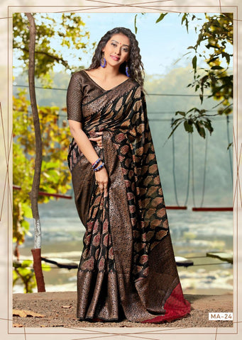 Indiansaari Beautiful Cotton silk heavy banarasi  saree for women