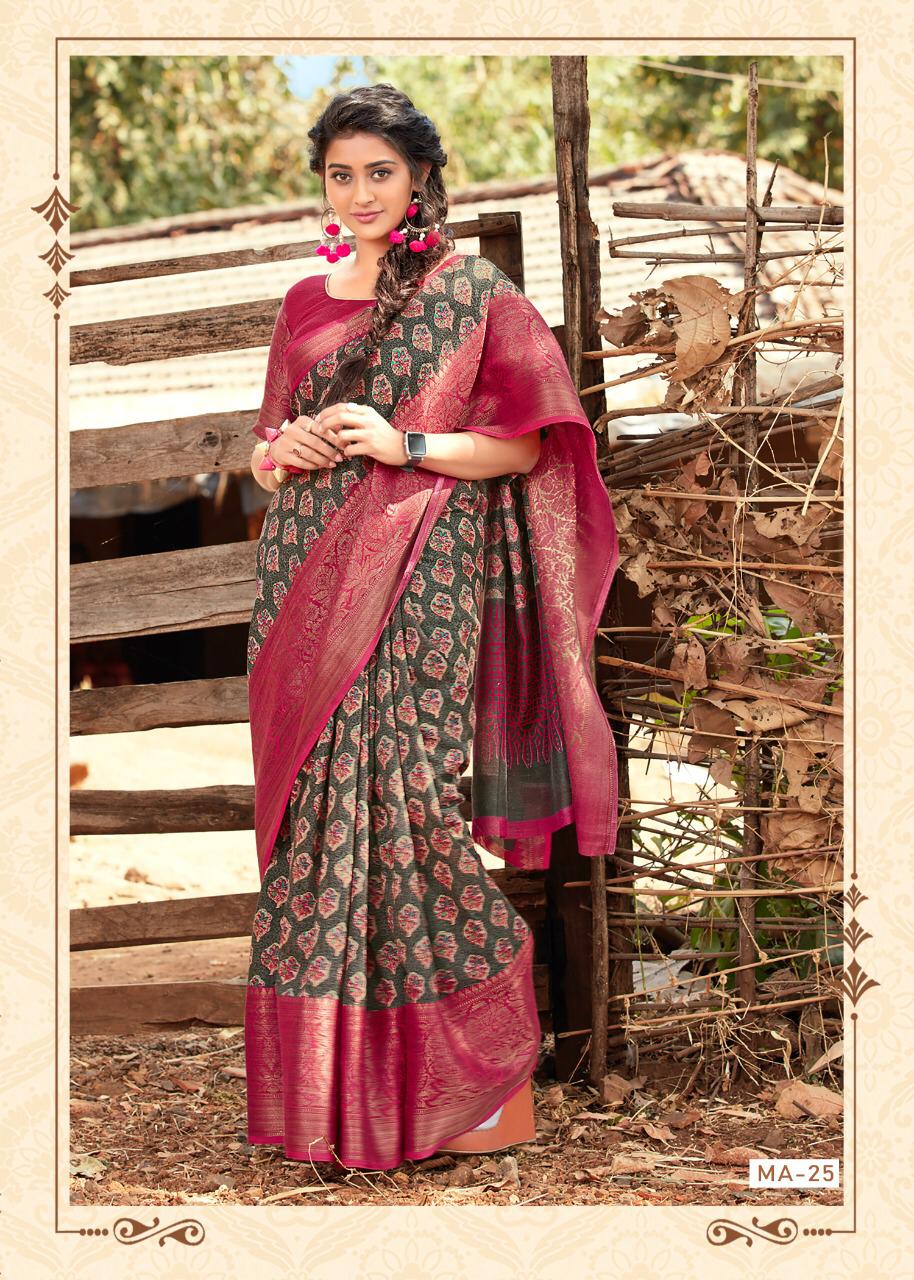 Indiansaari Beautiful Cotton silk heavy banarasi  saree for women