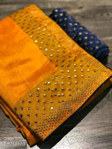 Indiansaari Present  Beautiful Zoya silk Stone saree for women