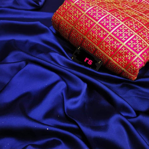 Indiansaari Present  Beautiful Sartin silk  saree for women