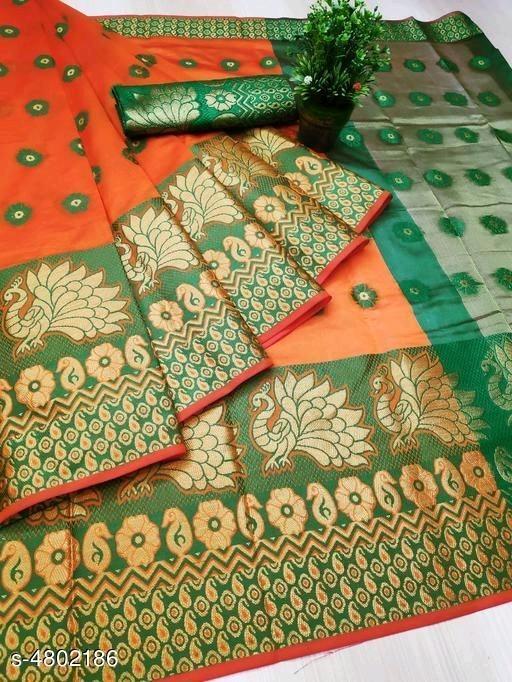 Indiansaari Present  Beautiful Jecquared  saree for women