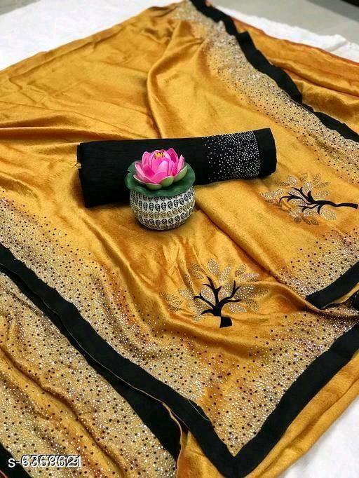 Indiansaari Present  Beautiful Vichitra tree silk  saree for women