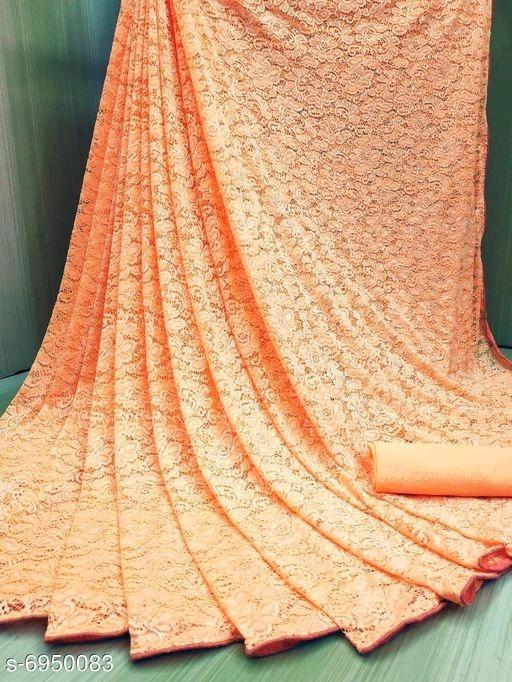 Indiansaari Present  Beautiful Russel Net  saree for women