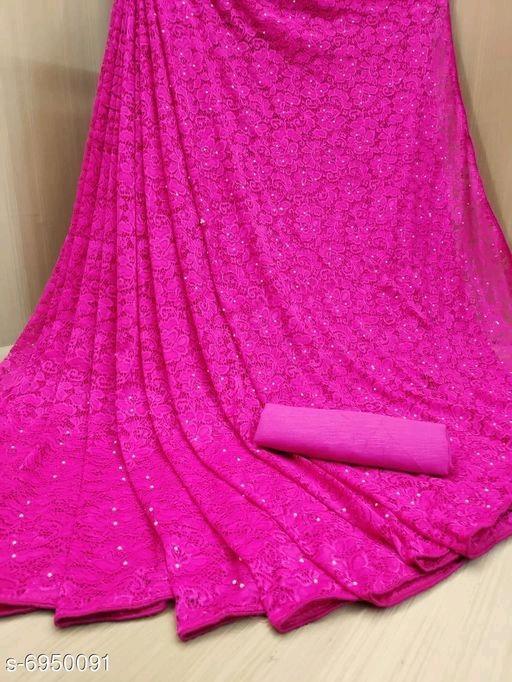 Indiansaari Present  Beautiful Russel Net  saree for women