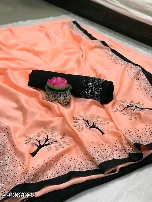 Indiansaari Present  Beautiful Vichitra tree silk  saree for women