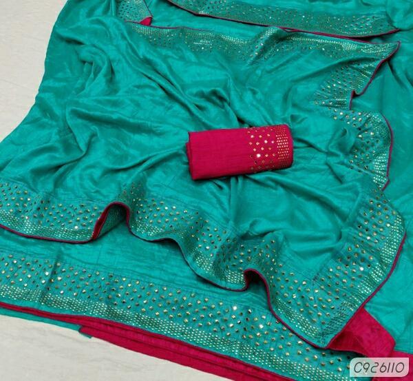 Indiansaari Present  Beautiful Zoya silk Stone saree for women