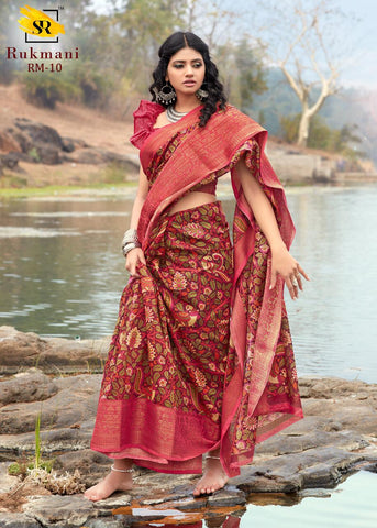 Indiansaari Beautiful Cotton silk Heavy banarasi  saree for women