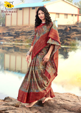 Indiansaari Beautiful Cotton silk Heavy banarasi  saree for women