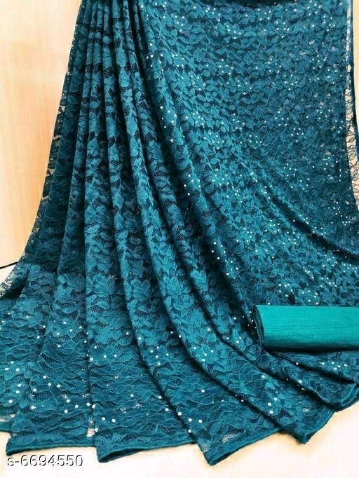 Indiansaari Present  Beautiful Russel Net  saree for women