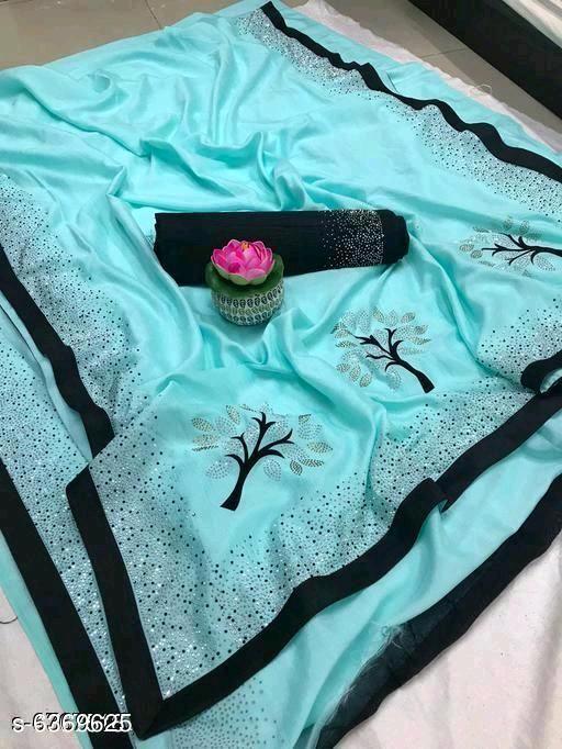 Indiansaari Present  Beautiful Vichitra tree silk  saree for women