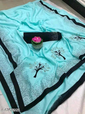 Indiansaari Present  Beautiful Vichitra tree silk  saree for women