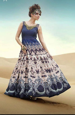 Indiansaari Present heavy taffeta silk western wear  for women