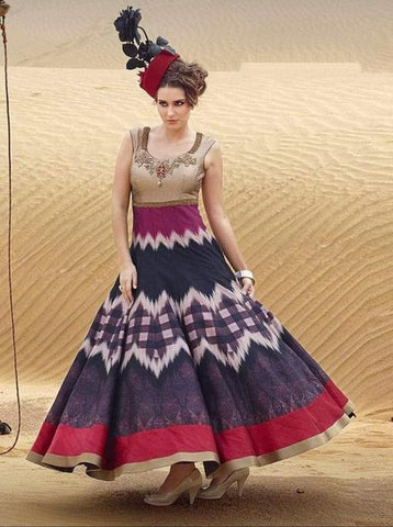 Indiansaari Present heavy taffeta silk western wear  for women