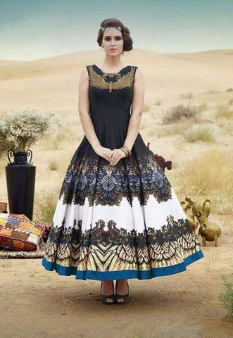 Indiansaari Present heavy taffeta silk western wear  for women