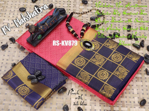 Indiansaari Present  kanjivaram soft Silk saree for women