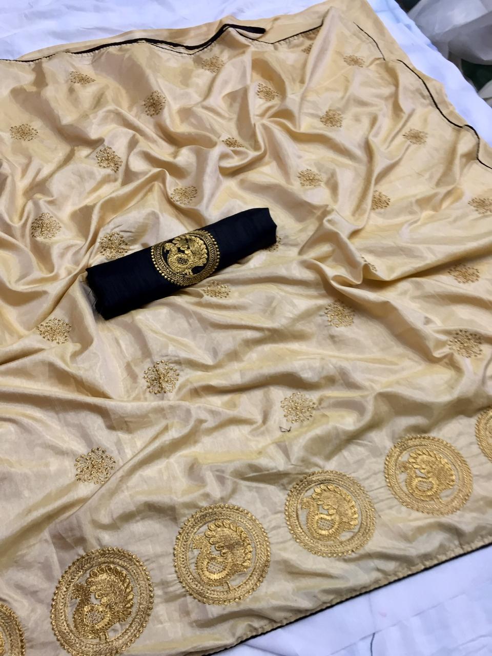 Eralook Present  Sana silk with embroidered work saree for women