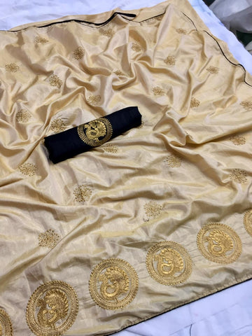 Eralook Present  Sana silk with embroidered work saree for women