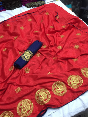 Eralook Present  Sana silk with embroidered work saree for women