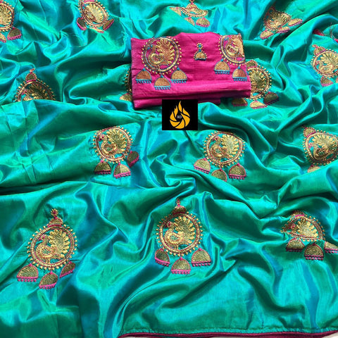 Eralook Present  Sana silk with embroidered work saree for women