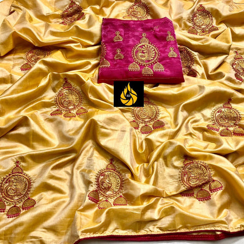 Eralook Present  Sana silk with embroidered work saree for women