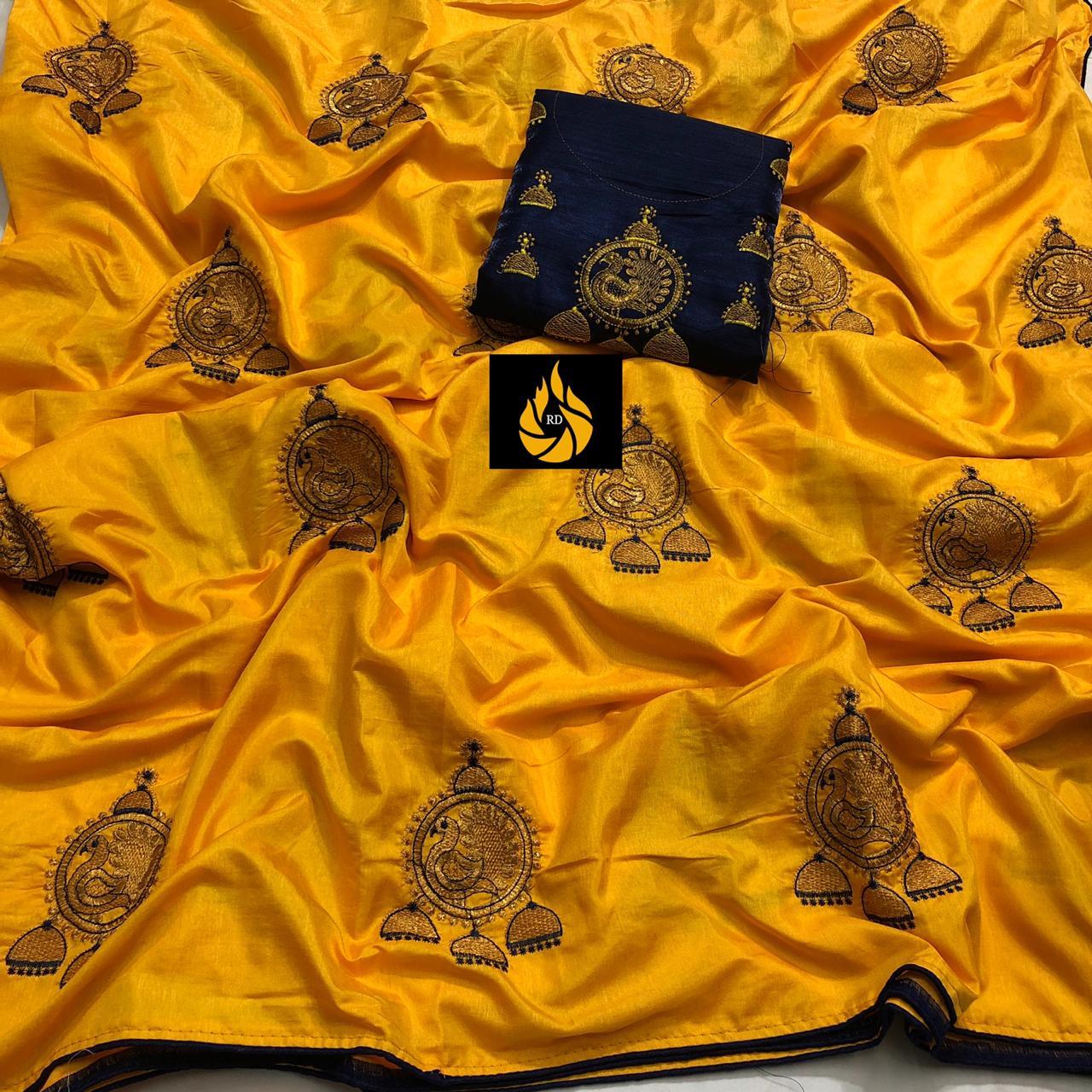 Eralook Present  Sana silk with embroidered work saree for women