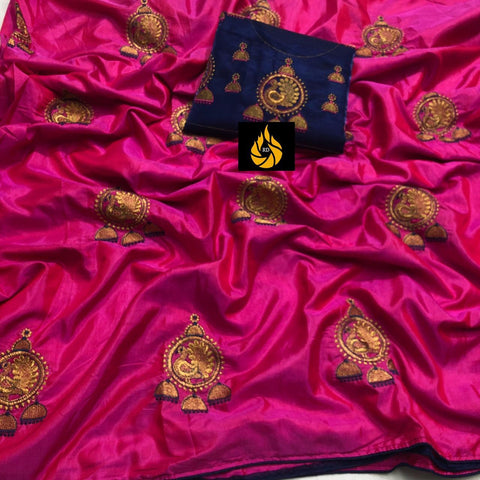 Eralook Present  Sana silk with embroidered work saree for women