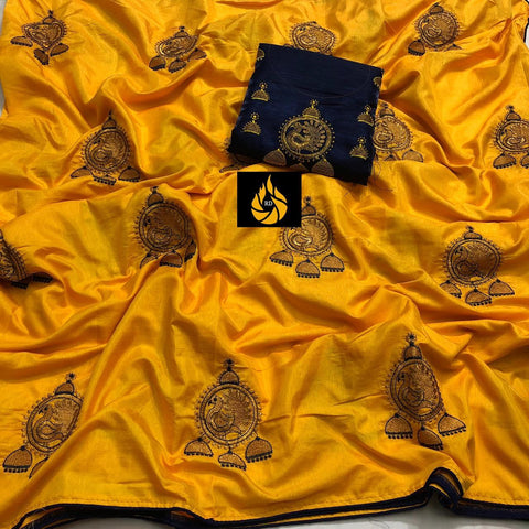 Eralook Present  Sana silk with embroidered work saree for women