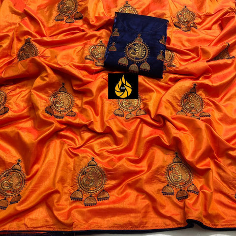 Eralook Present  Sana silk with embroidered work saree for women