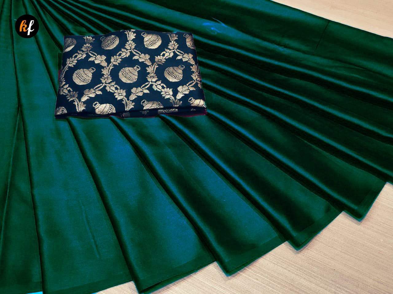 Indiansaari Printed Satin silk saree for women