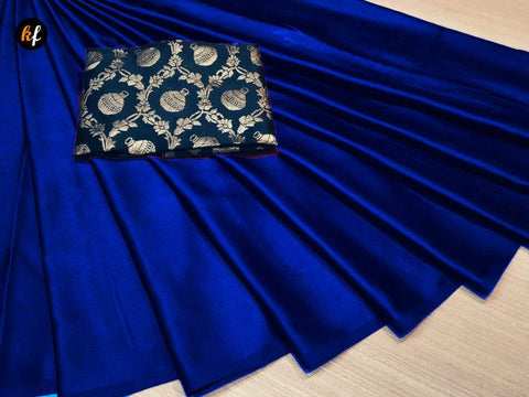 Indiansaari Printed Satin silk saree for women