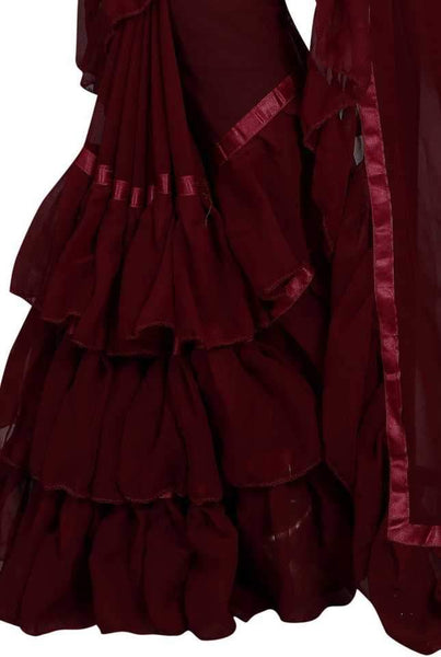 Eralook Present Ruffel saree for women
