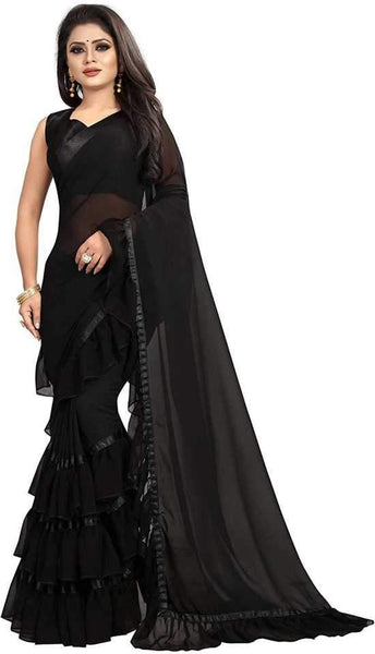 Eralook Present Ruffel saree for women