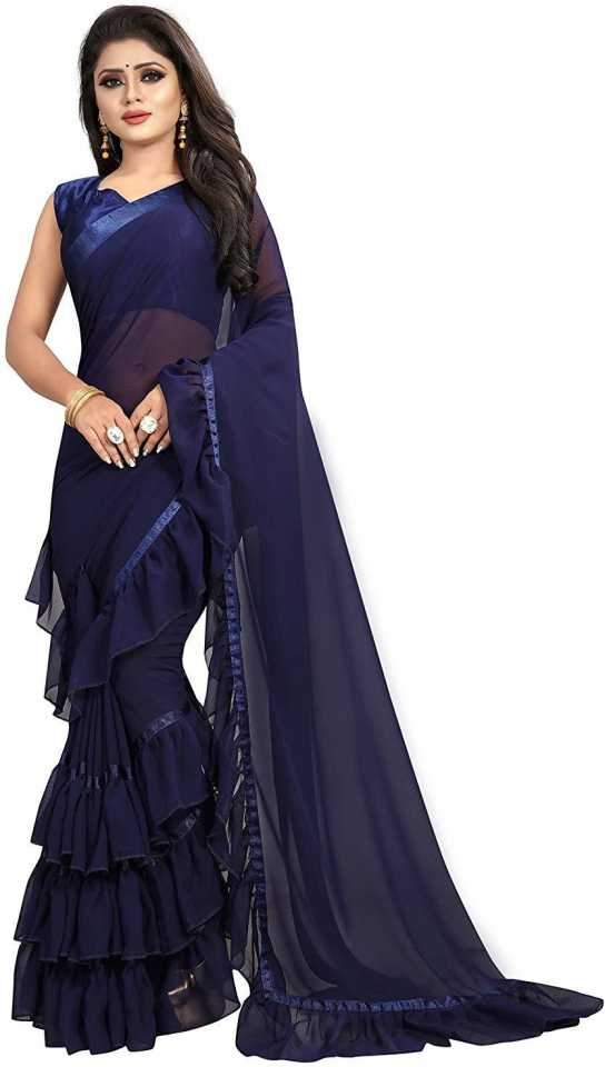 Eralook Present Ruffel saree for women