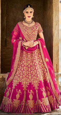 Indiansaari present heavy Velvet Pink Ghummar lehengha choli for women(free size, Multicolour)
