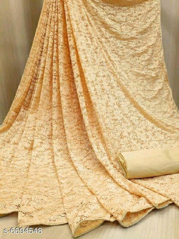 Indiansaari Present  Beautiful Russel Net  saree for women